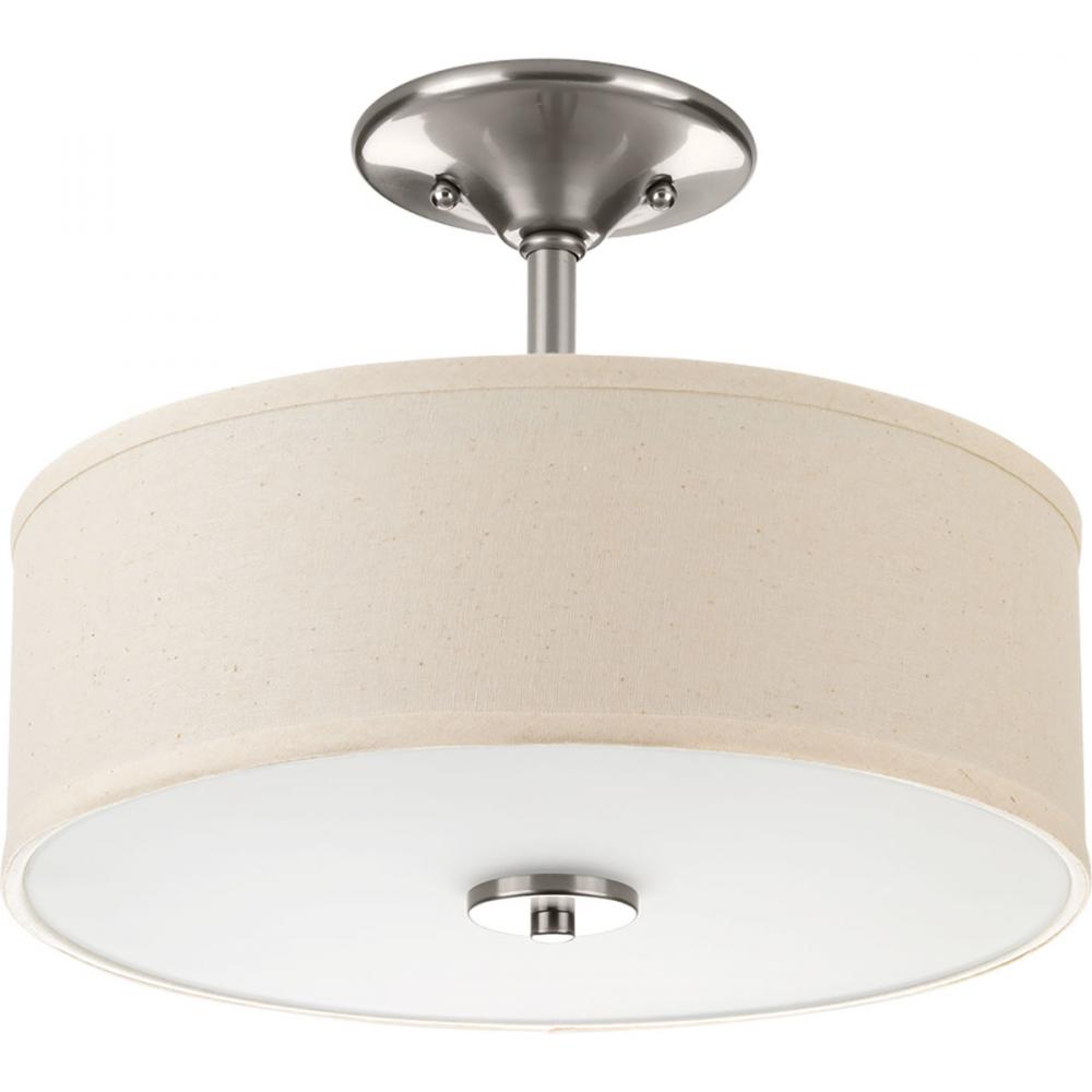 Inspire Collection One-Light 13&#34; LED Semi-Flush Mount