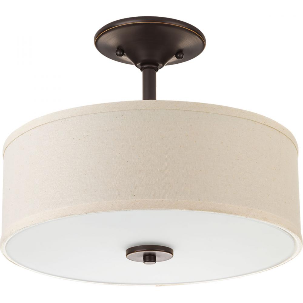 Inspire Collection One-Light 13&#34; LED Semi-Flush Mount