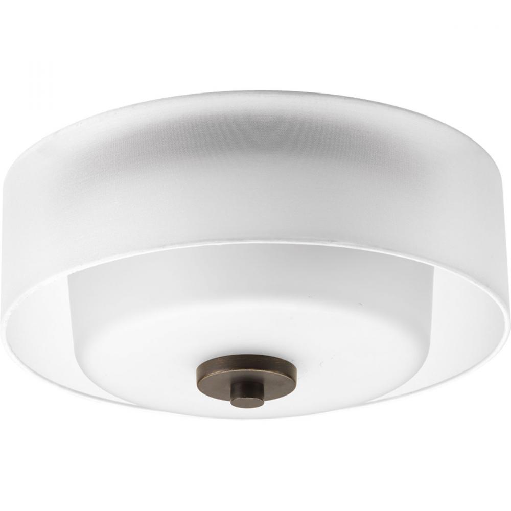 Invite Collection Two-Light 12&#34; Flush Mount