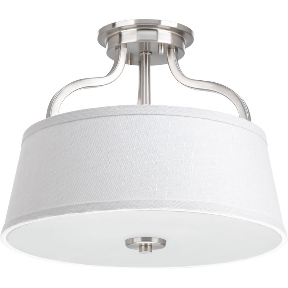 Arden Collection Two-Light 14&#34; Semi-Flush Convertible