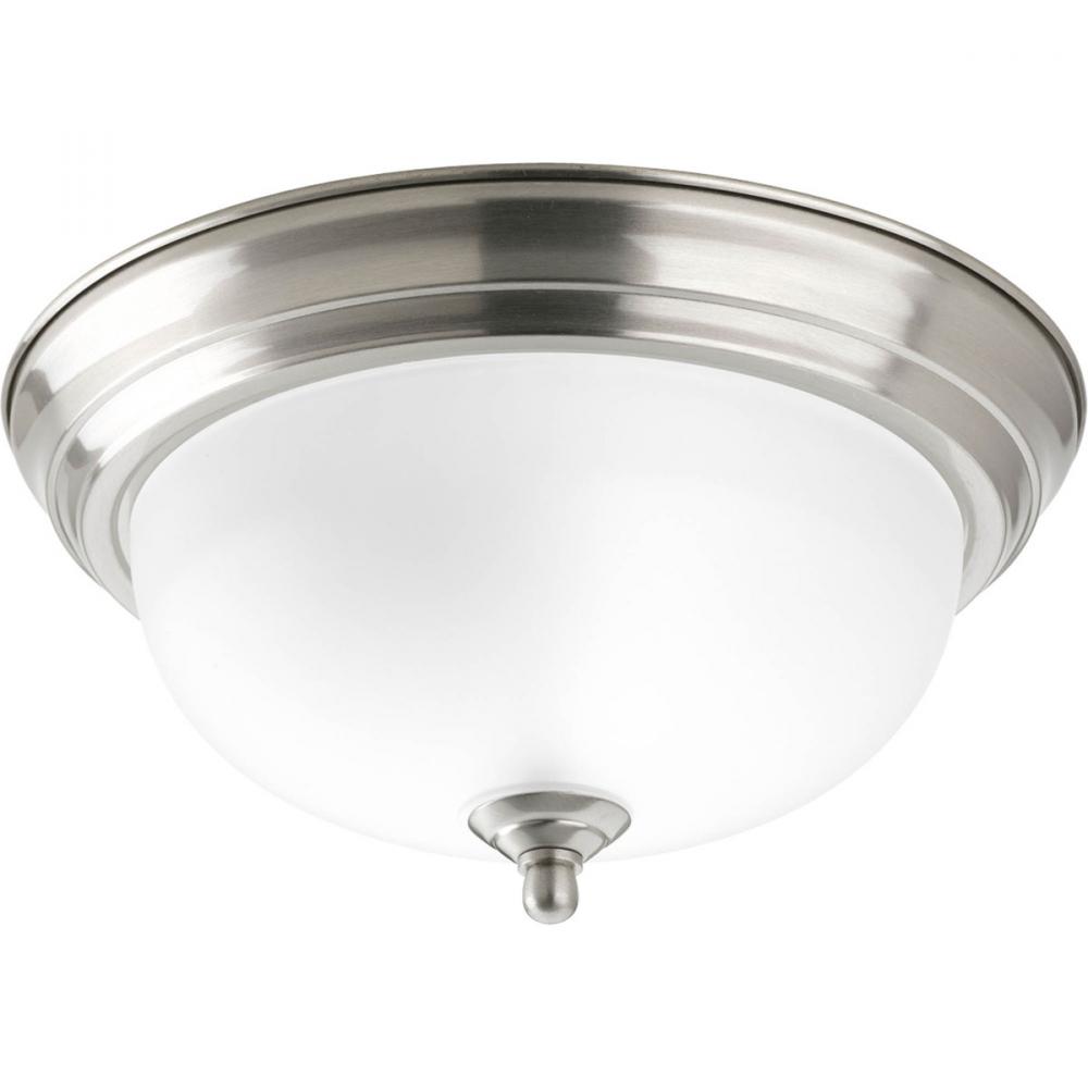 One-Light Dome Glass 11-3/8&#34; Close-to-Ceiling