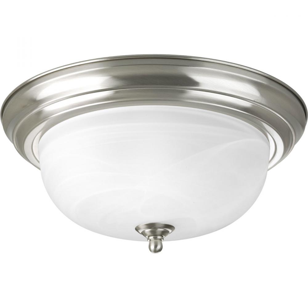 Two-Light Dome Glass 13-1/4&#34; Close-to-Ceiling