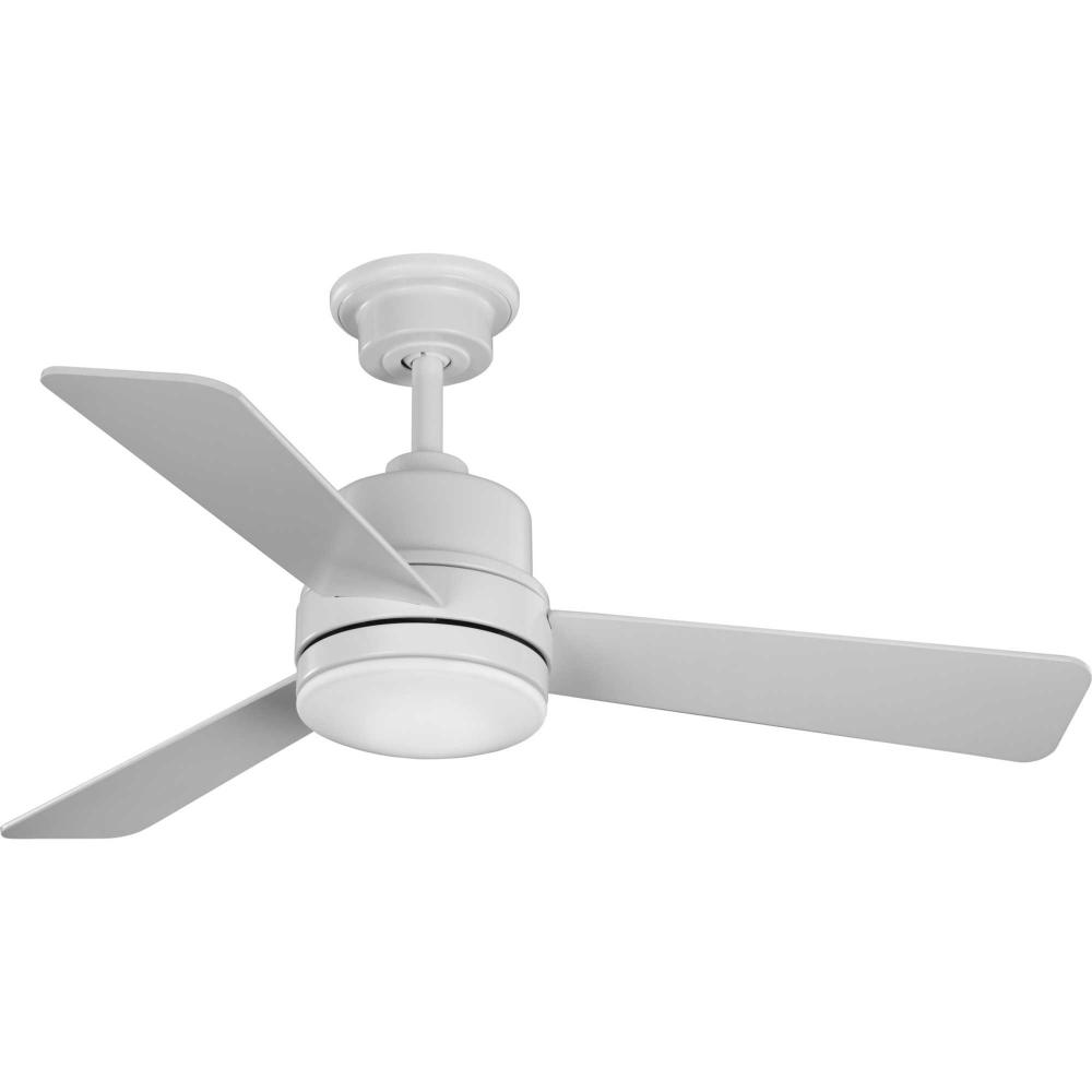 Trevina II Collection 44&#34; Three-Blade Satin White Ceiling Fan