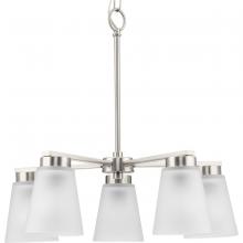 Progress P400401-009 - Tanner Collection Five-Light Brushed Nickel Transitional Chandelier