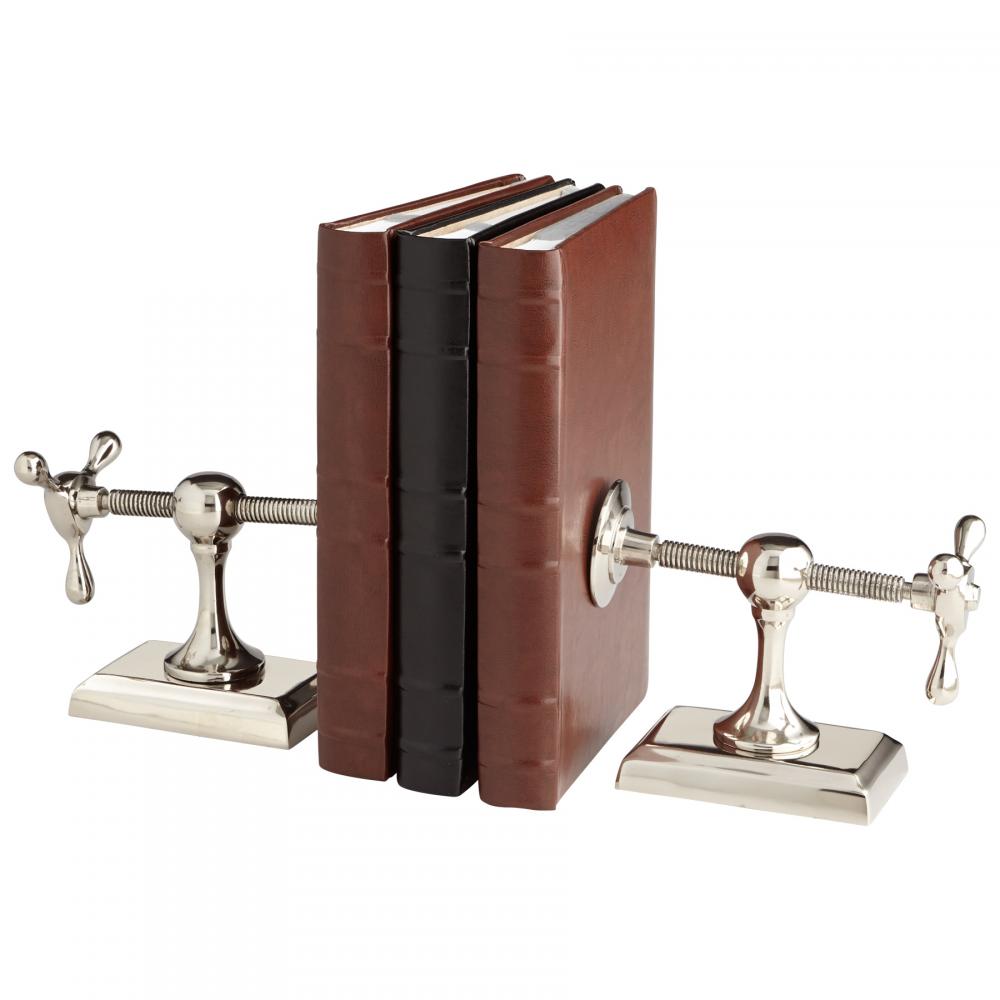 Hot & Cold Bookends Nickel