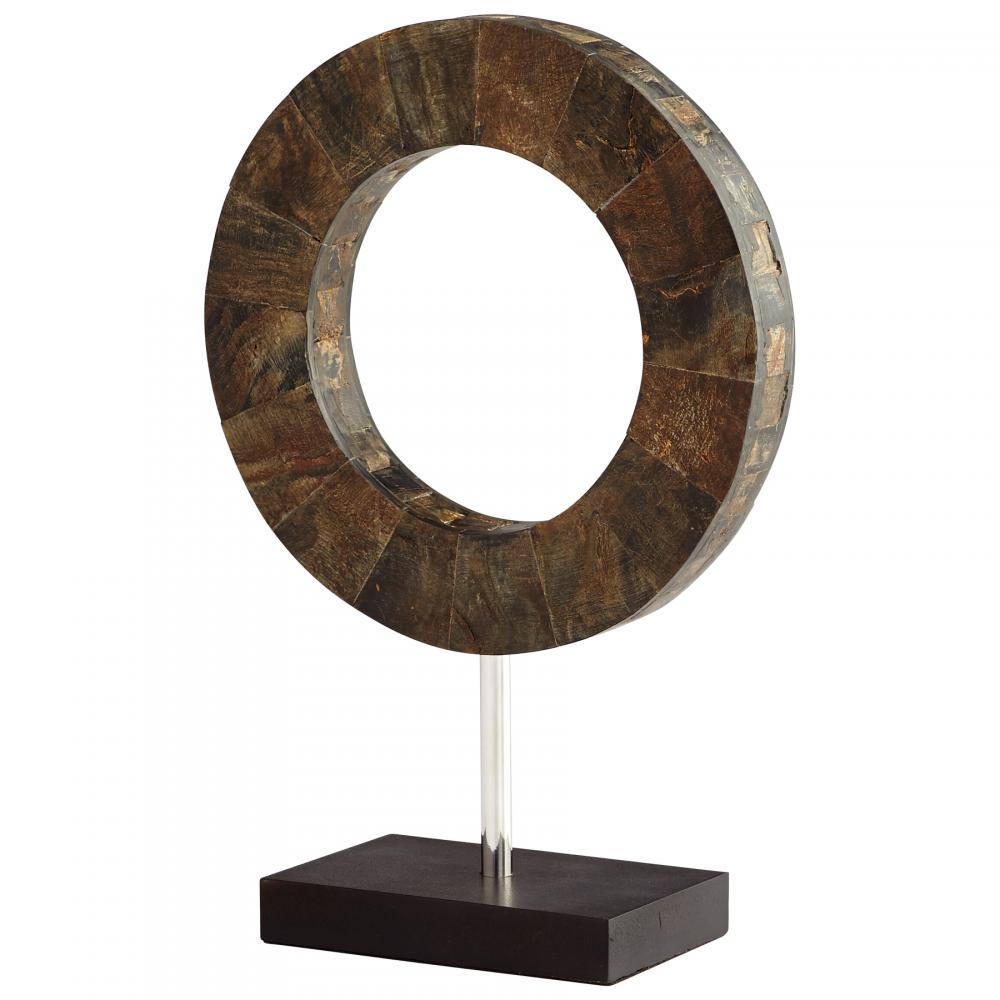Portal Sculpture Brown And Stainless Steel - Small