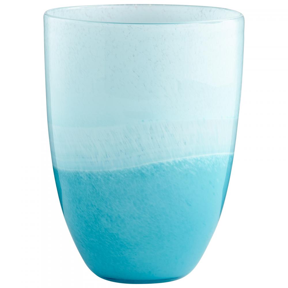 Devotion Vase Sky Blue And White - Small