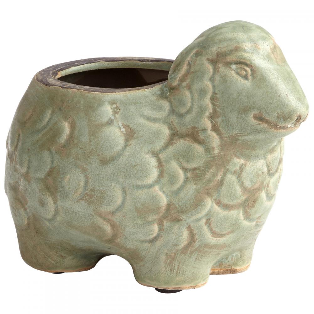 Lala Lamb Planter Green Glaze