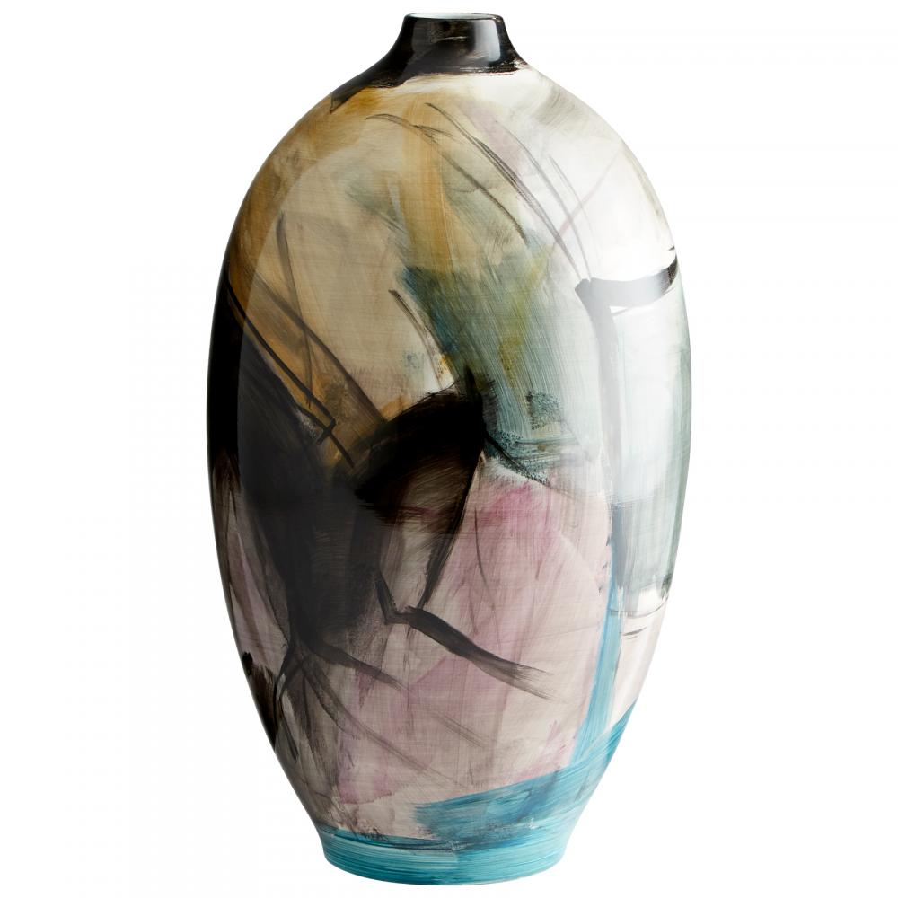 Carmen Vase #2 Multi Colored Blue