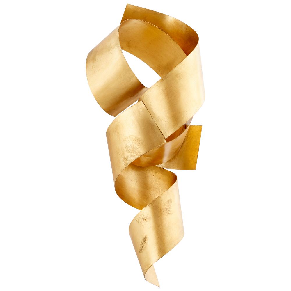Ribbons Sculpture Gold Leaf