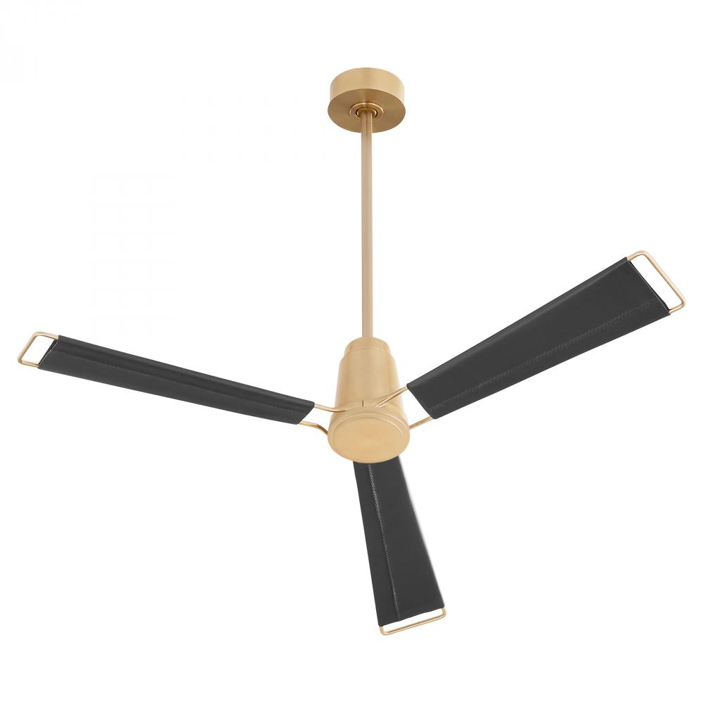 Zephyr Ceiling Fan | Aged Brass