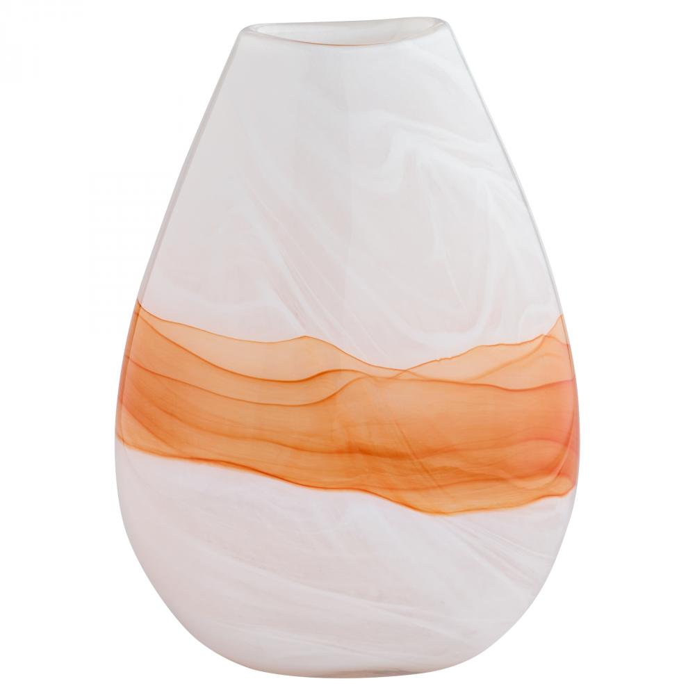 Pacaya Vase White Orange - Large