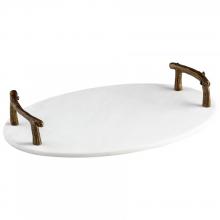 Cyan Designs 09268 - Marble Woods Tray Bronze