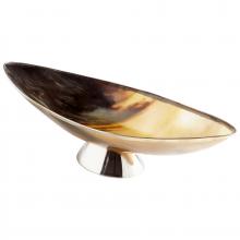 Cyan Designs 09837 - Cerith Tray Horn And Silver - Large