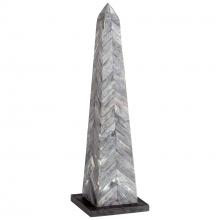 Cyan Designs 10190 - Herring Obelisk Sculpture Grey And Black