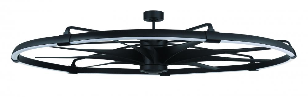 80&#34; Overall, 72&#34; Ceiling Fan w/Wi-Fi, Blades & LED Light Kit, Damp Rated