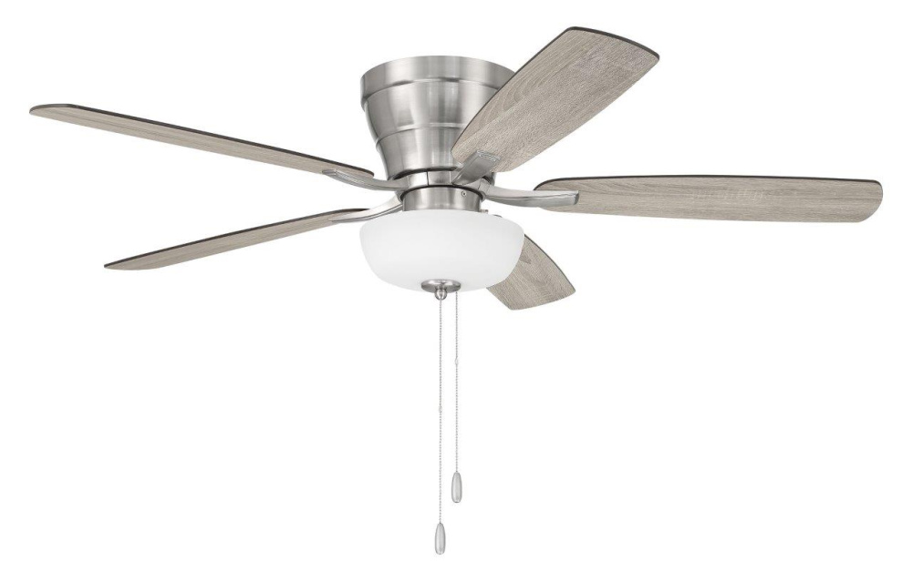 52&#34; Hugger Ceiling Fan w/ 5 Blades, Light Kit
