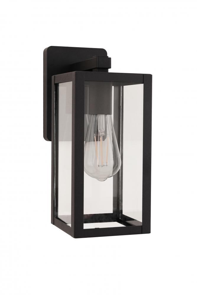 Harris 1 Light 12.13&#34; Outdoor Lantern in Textured Black