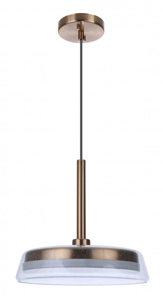 Centric 14&#34; LED Pendant in Satin Brass