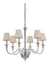 Craftmade 48026-PLN - 6 Light Chandelier