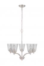 Craftmade 50225-BNK - Tyler 5 Light Chandelier in Brushed Polished Nickel