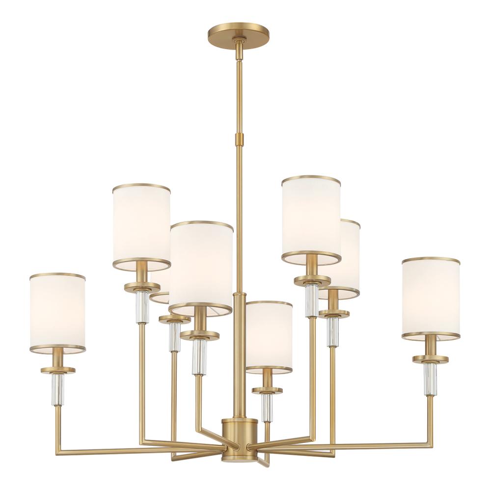 Hatfield 8 Light Vibrant Gold Chandelier