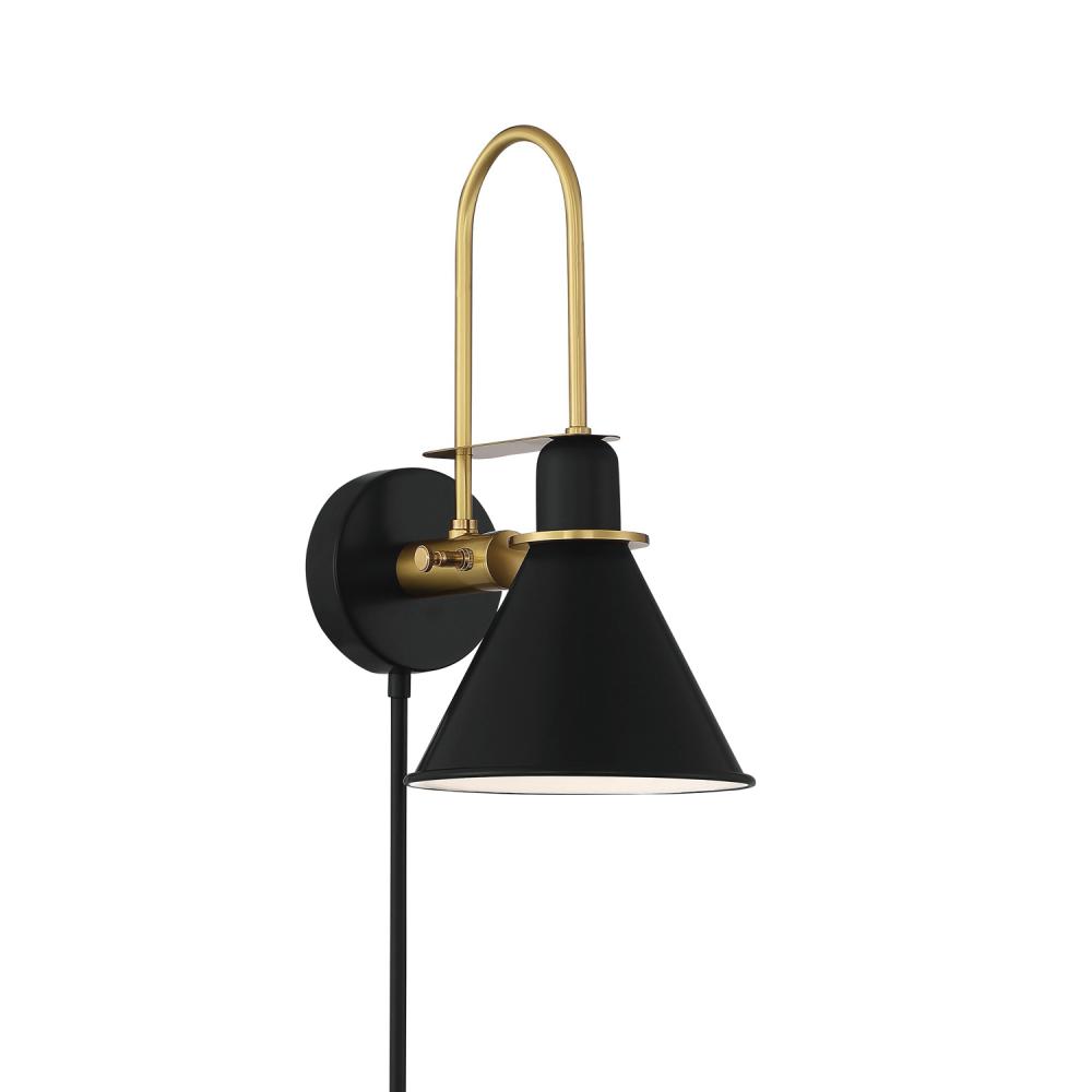 Medford 1 Light Matte Black Task Sconce