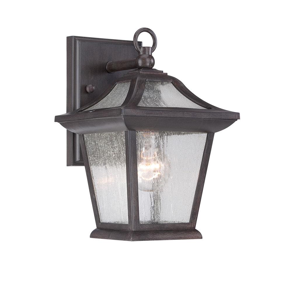 Aiken Collection Wall-Mount 1-Light Outdoor Black Coral Light Fixture