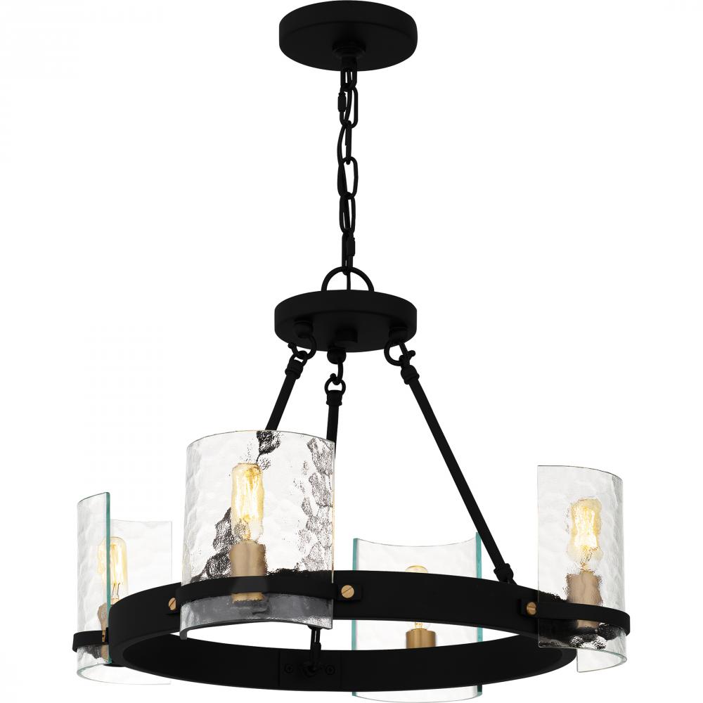 Gloucester 4-Light Matte Black Chandelier