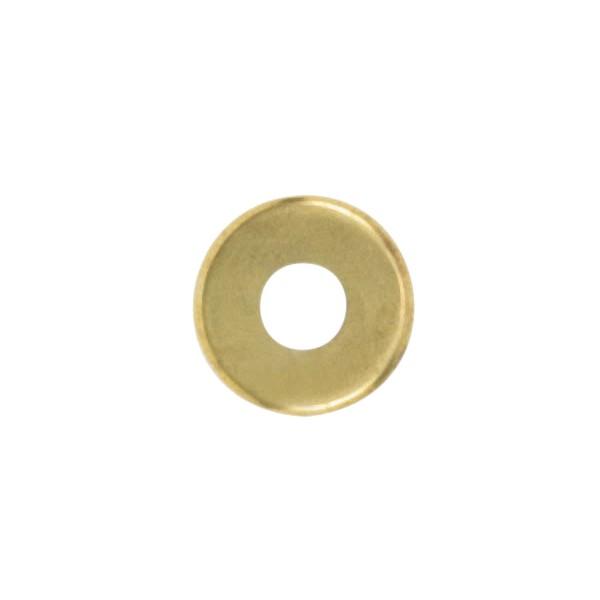 Steel Check Ring; Straight Edge; 1/8 IP Slip; Brass Plated Finish; 3&#34; Diameter