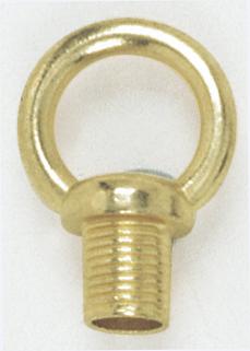 1&#34; Male Loop; 1/8 IP With Wireway; 10lbs Max; Brass Plated Finish