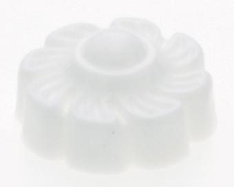 Plastic Lock-Up Caps; 1/8 IP; White Finish; With Pull Chain Hole; 1&#34; Diameter