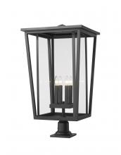 Z-Lite 571PHXXLR-533PM-BK - 4 Light Outdoor Pier Mounted Fixture