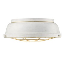 Golden 7312-FM FW - Bartlett Flush Mount in French White