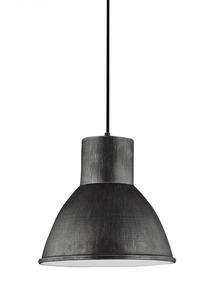 Division Street contemporary 1-light LED indoor dimmable ceiling hanging single pendant light in sta