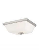 Generation Lighting 7513702EN3-962 - Ellis Harper transitional 2-light indoor dimmable LED ceiling flush mount in brushed nickel silver f