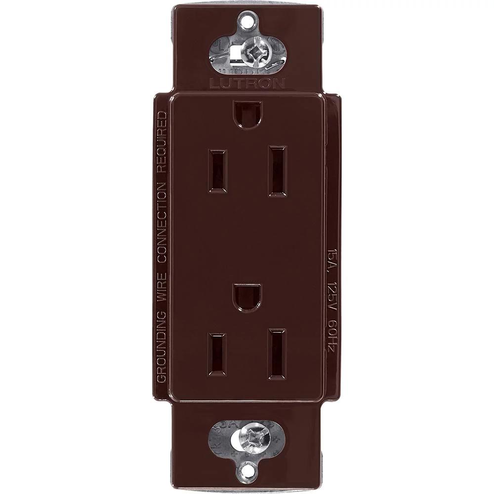 CLARO 15A RECEPTACLE BROWN