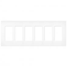 Lutron Electronics SC-6-BW - SATIN WALLPLATE 6G BW