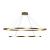 Ovale 2 Layer Brushed Gold LED Chandelier