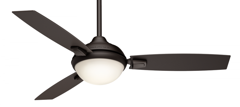 Casablanca 54 inch Verse Maiden Bronze Damp Rated Ceiling Fan with LED Light Kit and Handheld Remote