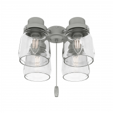 ORIGINAL® 4 LIGHT ACCESSORY FITTER AND GLASS, MATTE SILVER