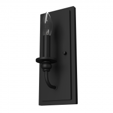 Hunter 19640 - Hunter Southcrest Matte Black 1 Light Sconce Wall Light Fixture