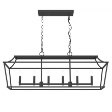 LAUREL RIDGE 6 LIGHT LINEAR CHANDELIER