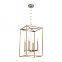 Hunter 19988 - Hunter Sunjai Alturas Gold 4 Light Pendant Ceiling Light Fixture