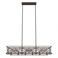 LANGWOOD 6 LIGHT LINEAR CHANDELIER