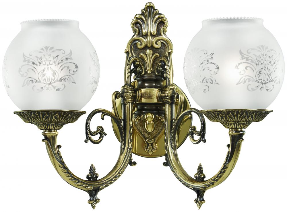 2 LIGHT WALL SCONCE