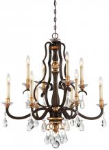 Minka Metropolitan N6459-652 - 10 LIGHT CHANDELIER