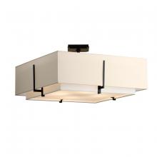 Hubbardton Forge 126513-SKT-10-SF2012-SA2401 - Exos Square Large Double Shade Semi-Flush