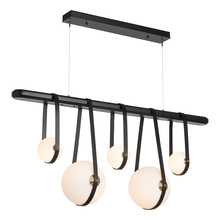 Hubbardton Forge 131046-LED-STND-10-27-LK-WB-GG0701 - Derby Linear 5-Light LED Pendant