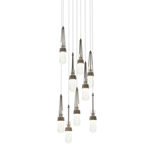 Hubbardton Forge 131100-SKT-LONG-07-YG0434 - Link 9-Light Blown Glass Pendant